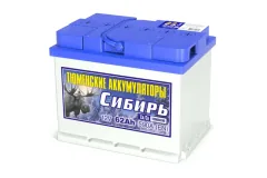 Аккумулятор Тюмень СИБИРЬ 62 А/ч