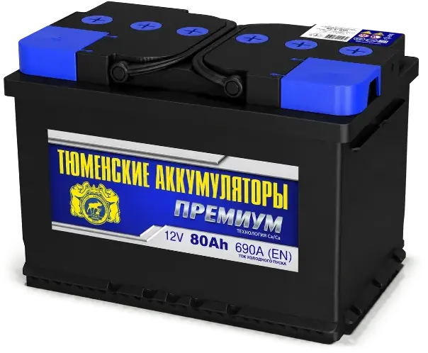 Аккумулятор Тюмень PREMIUM 80 А/ч
