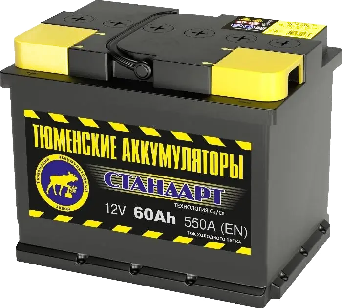 Аккумулятор Тюмень STANDARD 60 А/ч