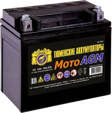 Аккумулятор Тюмень Мото 6МТС-12AGM