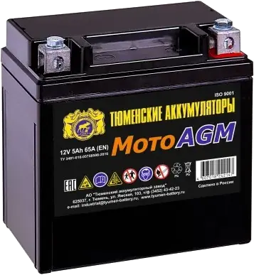 Аккумулятор Тюмень Мото 6МТС-5AGM