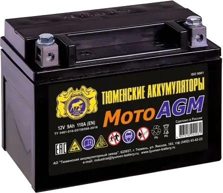 Аккумулятор Тюмень Мото 6МТС-9AGM