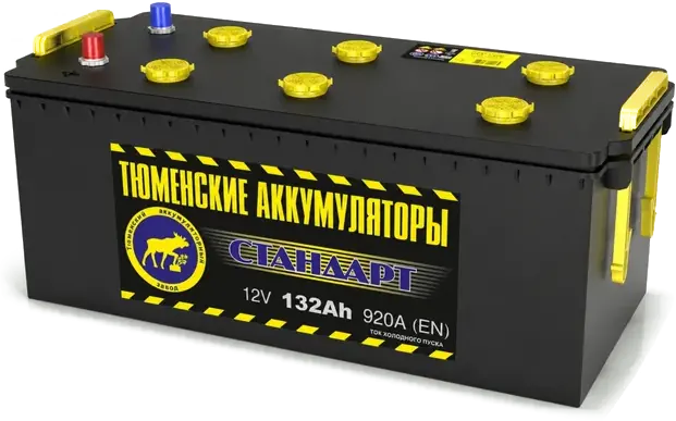 Аккумулятор Тюмень Pb/Sb грузовые 132 А/ч