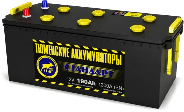 Аккумулятор Тюмень Pb/Sb грузовые 190 А/ч